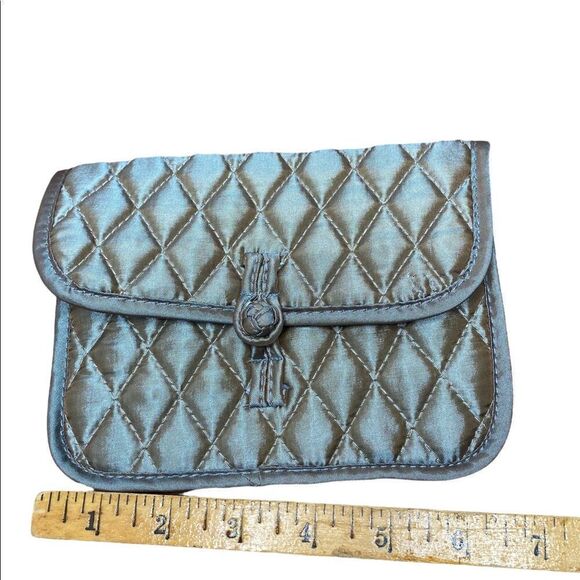 Brighton “Your True Color" Quilted Cosmetic Bag Travel Jewelry Pouches khaki - Picture 1 of 9
